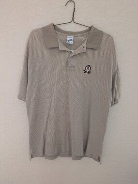 Vintage Warner Bros Studio Store Taz Tasmanian Devil Collared Polo Shirt Size XL